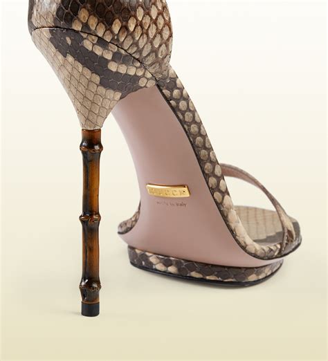 gucci bamboo high heels|gucci low heel pumps.